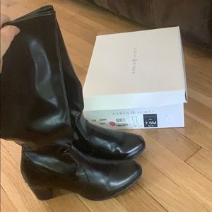 Karen Scott knee high boots with zip up